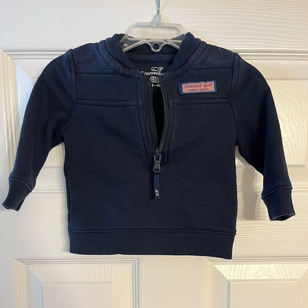 Vineyard Vines Dark Blue Kids Half-Zip Hoodie